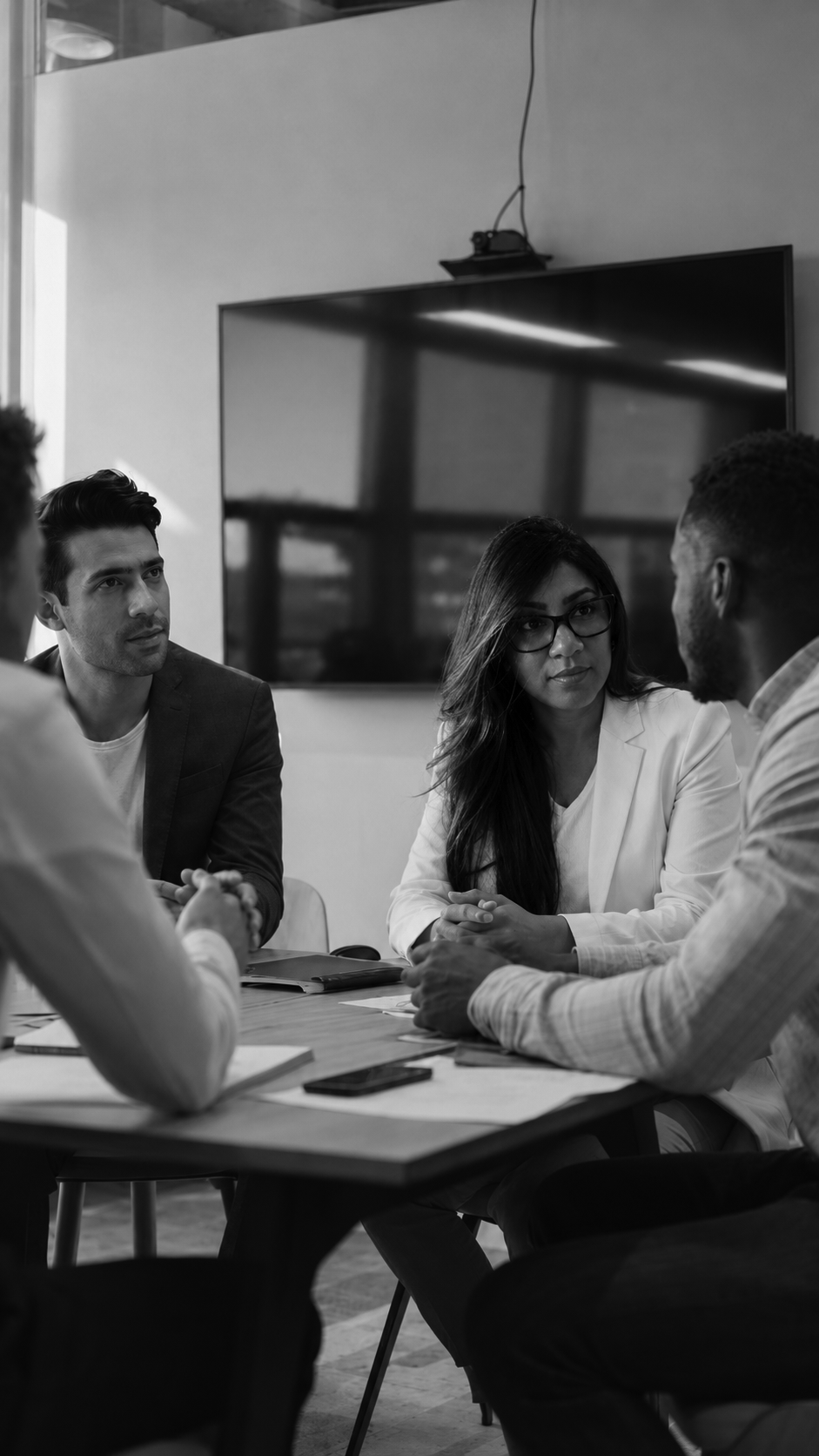 A client consultation meeting